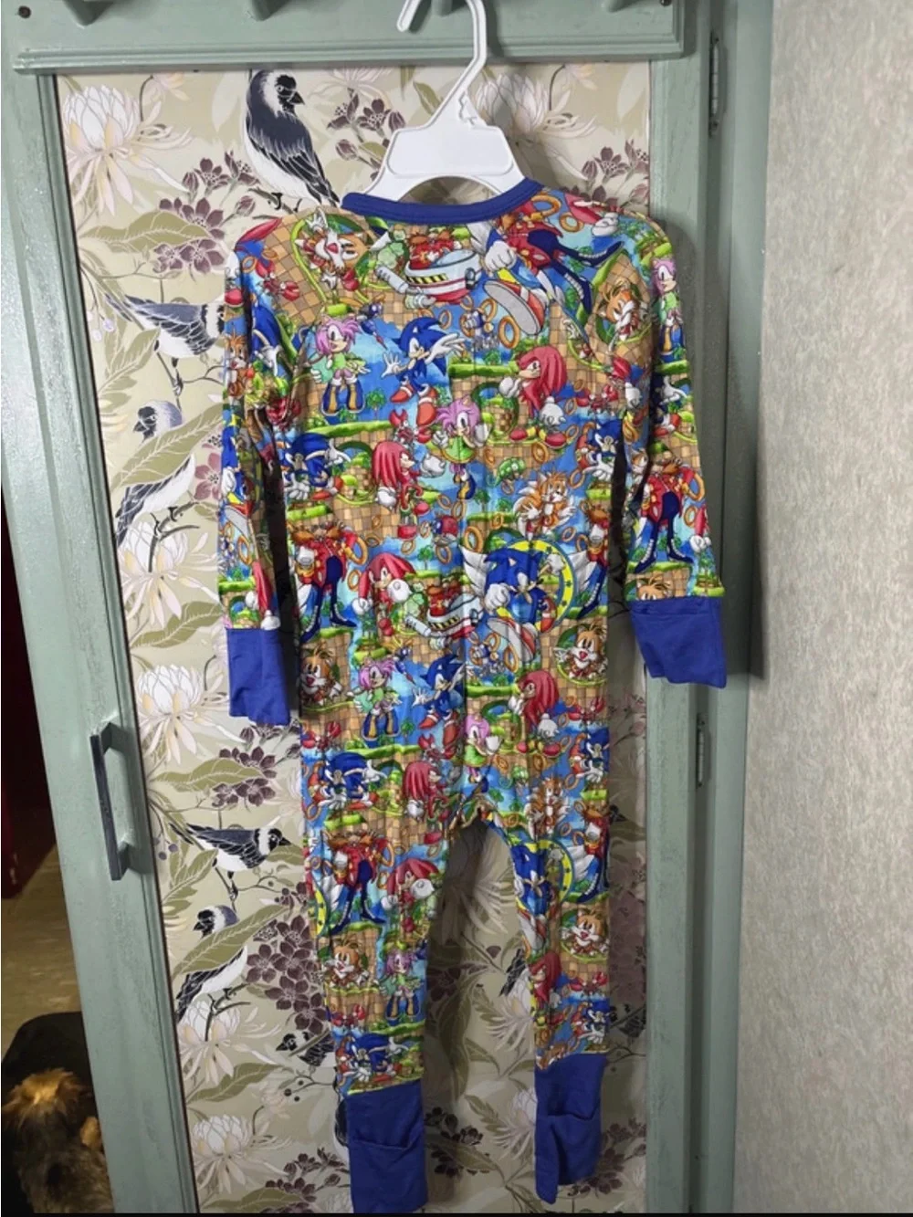 Kids Bamboo Sonic the Hedgehog Onesie Pajamas